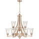 Natalie 9 Light 32 inch Modern Gold Chandelier Ceiling Light